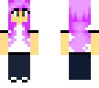 purpled hair girl