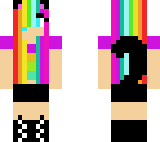 rainbow cat girl