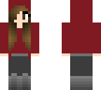 red hoodie girl