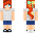 a redhead in the fp uniform gym outfit i made