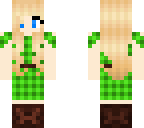 cute girl green plaid dress