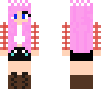 cute pink hair girl