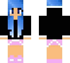girl with blue hair