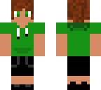 green hoodie guy caramel color hair