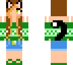 green kitty girl