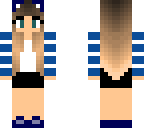 headphone girl blue