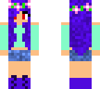 purple hair girl