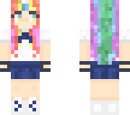rainbow schoolgirl