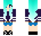 teal haired tumblr girl