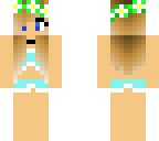 blue bikini girl