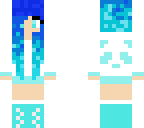 blue flaming panda girl