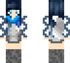 blue haired girl