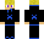 cool gamer blond guy blue