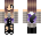 me with purple hair
