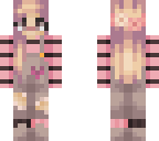 pink stripes flowery