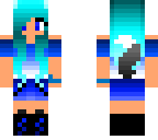 wolf girl blue