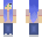 blue haired girl