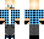 blue plaid boy