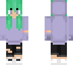 green hair girl