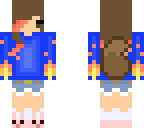 blue pink fire girl
