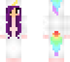 purple haired unicorn