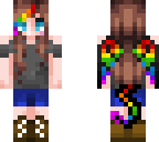 rainbow dragon girl