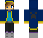 adventurer girl in a blue cloak