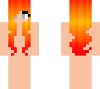 base skin red blend hair