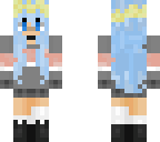 blue haired girl
