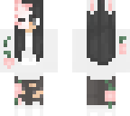 flower half masked girl