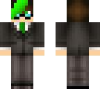green guy in a suit