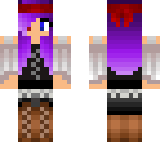 purple hair half-ghoul pirate