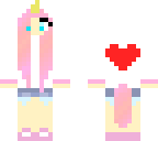 valentine's day unicorn girl