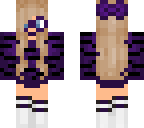 zebra purple with ponytail