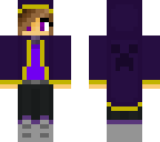 adventurer girl in a purple cloak