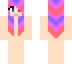 neon pink hair