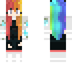 rainbow hair overalls