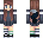 skin with wolf ears and tail
