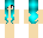 aqua-blue girl hair base