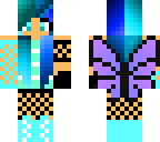 black and teal rebel girl