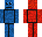 blue and red