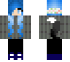 blue haired girl