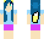 cheeta girl with blue hair