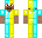 diamond and gold armor