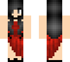 girl in red dress 