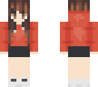 girl with red hoodie