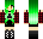green hair girl