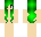 green haired girl base