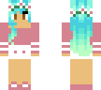cute blue hair girl