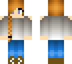 cute skin with orange braid